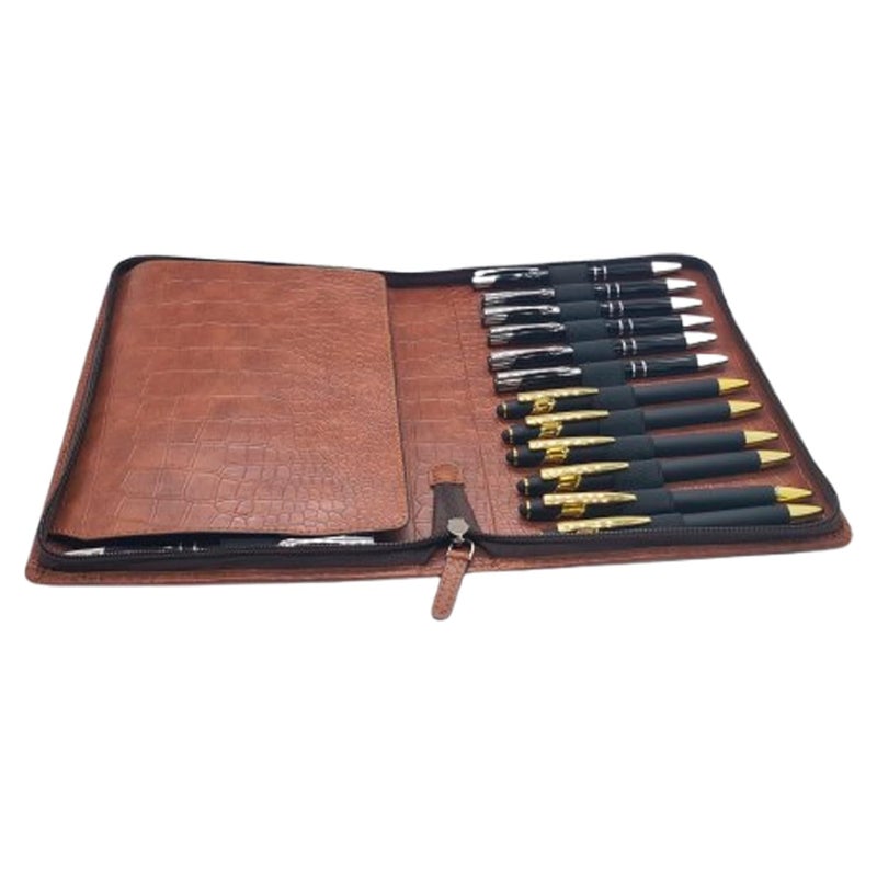 essart Sarvika PU Leader Pen Storage Case | 24 Slots Pencase Holder | Pen Collection Storage Case With Zipper clousre | Campatible For School, Home & Office; - Image 2