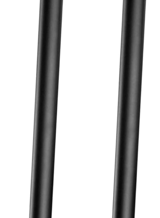 Jojofuny 2 Pack Black Iron Floating Shelf Bracket Industrial Pipe Wall Mount Holder Easy Install - Image 1