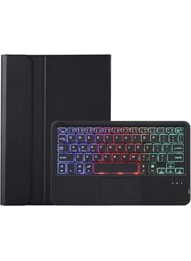 Keyboard Cover Case Compatible with Huawei MatePad 11 2023, 7 Color Backlit, Detachable Bluetooth Trackpad Keyboard with Pencil Holder Case Cover - Image 3