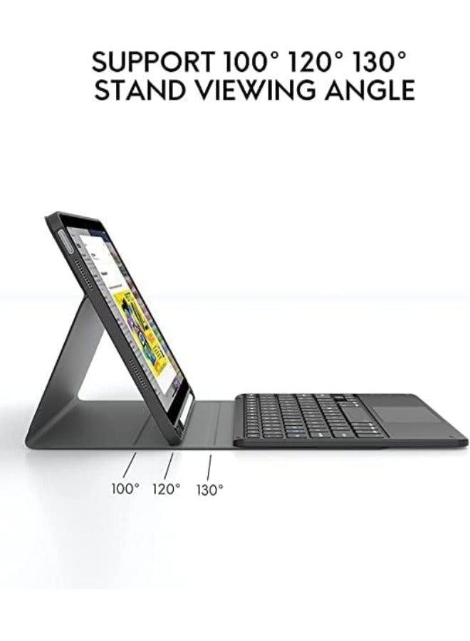 Keyboard Cover Case Compatible with Huawei MatePad 11 2023, 7 Color Backlit, Detachable Bluetooth Trackpad Keyboard with Pencil Holder Case Cover - Image 5