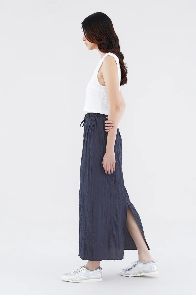 The Editor's Market Synvere Drawstring Straight Skirt