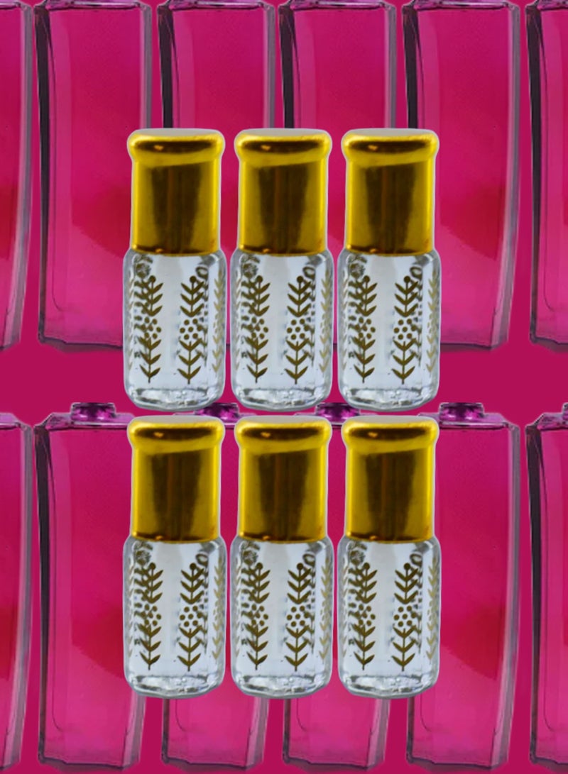 6 Pieces Magnetism Essential Oil For Women Original Clear 3 Ml