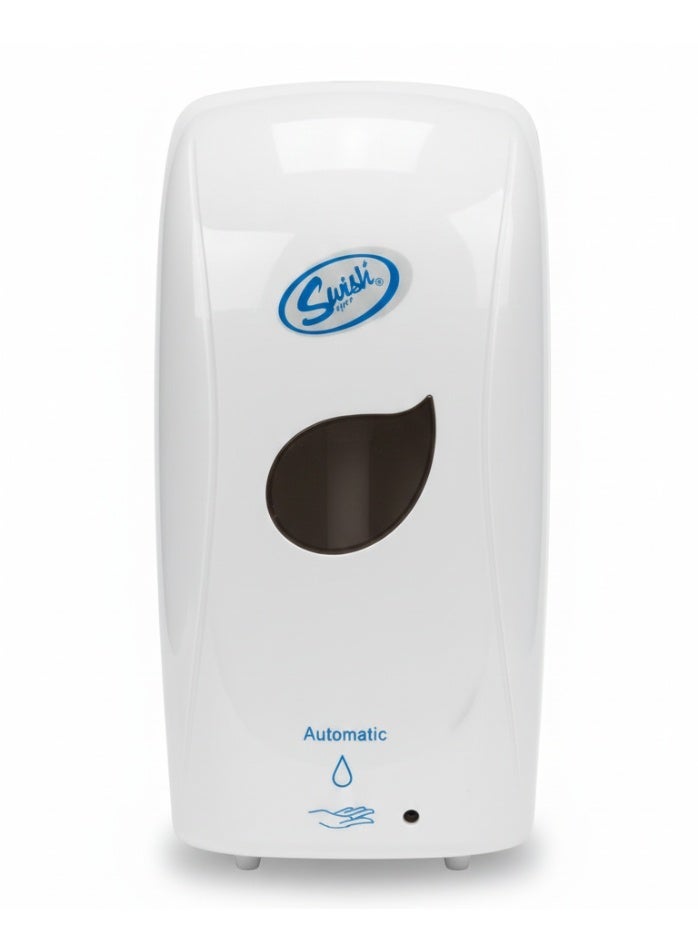 Swish Super Automatic Liquid Soap/Gel/Sanitizer Dispenser – 1000ml, Wall Mounted, Touchless Hand wash Liquid Dispenser with Refillable Tank - Image 1