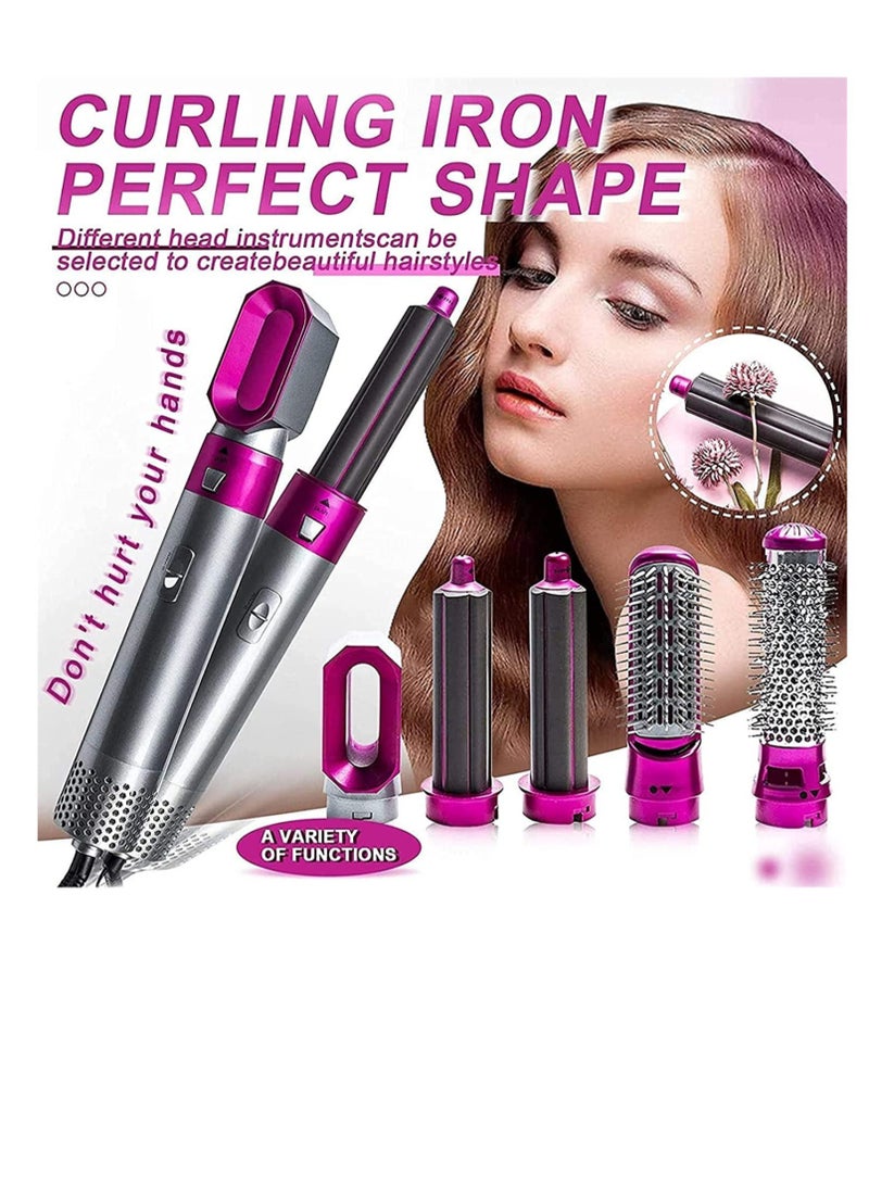 ELTRAZONE 5 in 1 Hair Dryer Hot Air Brush Styler - Negative Ion Hair Straightener Volumizer Curler Hot Comb Brush - Image 4