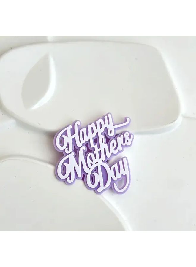 100pcs Double Layer Mother's Day Cake Decorations Colorful Cupcake Toppers - Image 5