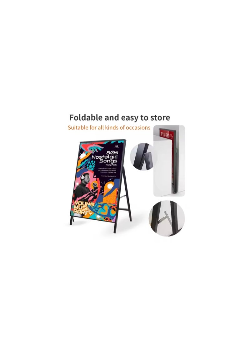 Kalon 60x90Cm Advertising display Single-Sided board Menu Poster Frame floor standing sign holder indoor/outdoor For restaurant - Image 3