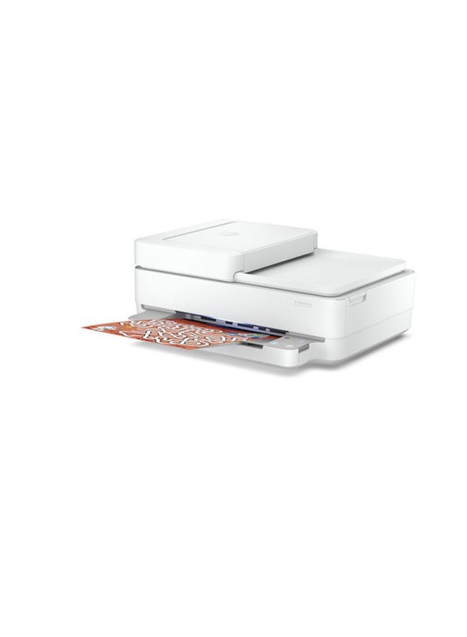 HP طابعة ديسك جيت بلس إنك أدفانتيج 6475 الكل في واحد لاسلكية ومطبوعة ونسخ ومسح ضوئي وفاكس طراز [5SD78C] أبيض - Image 2