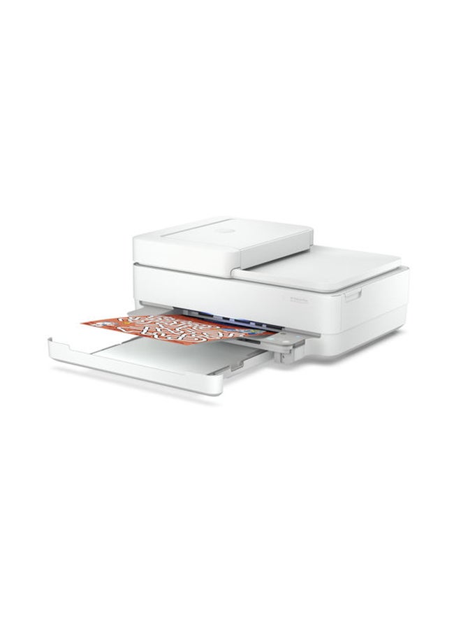 HP طابعة ديسك جيت بلس إنك أدفانتيج 6475 الكل في واحد لاسلكية ومطبوعة ونسخ ومسح ضوئي وفاكس طراز [5SD78C] أبيض - Image 5