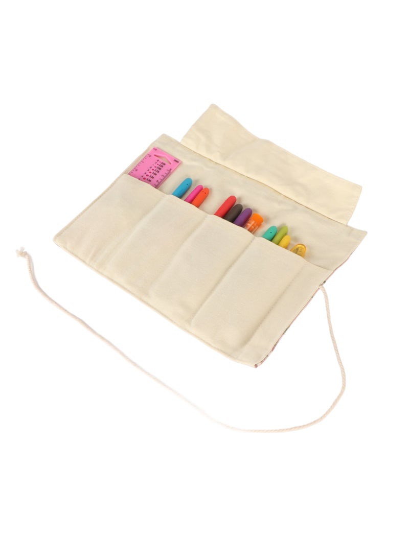 Velaurs Wool Knitting Crochet Set Hand Knitting Accessories Roll Storage  - Image 2