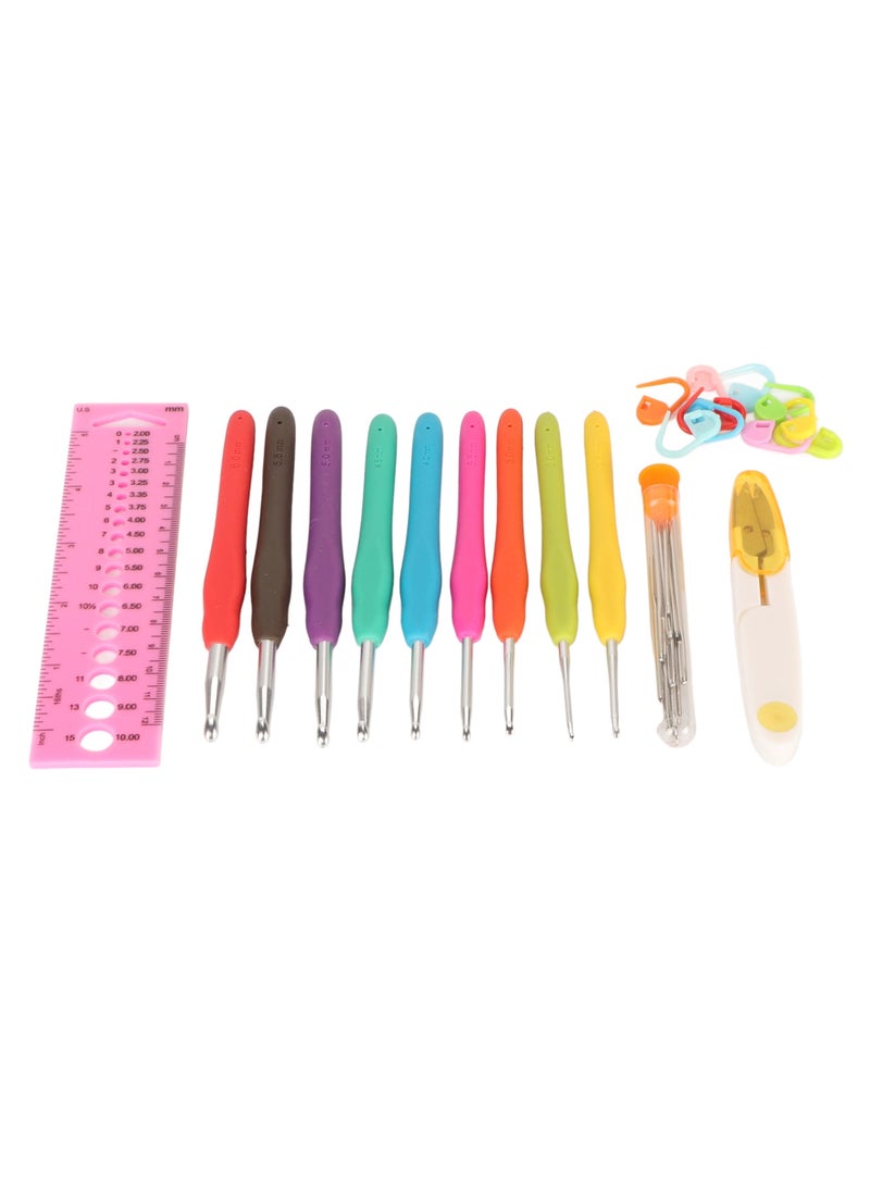 Velaurs Wool Knitting Crochet Set Hand Knitting Accessories Roll Storage  - Image 3
