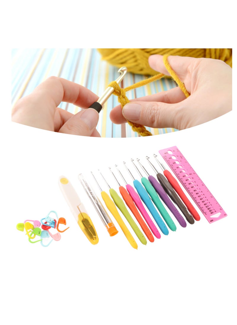Velaurs Wool Knitting Crochet Set Hand Knitting Accessories Roll Storage  - Image 4