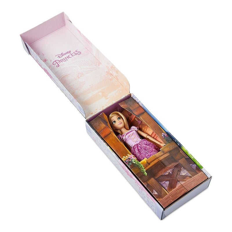 Disney Store Girl's Disney Princess Classic Doll (Rapunzel from Tangled), 11 Inches, Includes Brush with Molded Details, Fully Posable Toy in Classic Outfit - Disney Princess Toys - Image 3