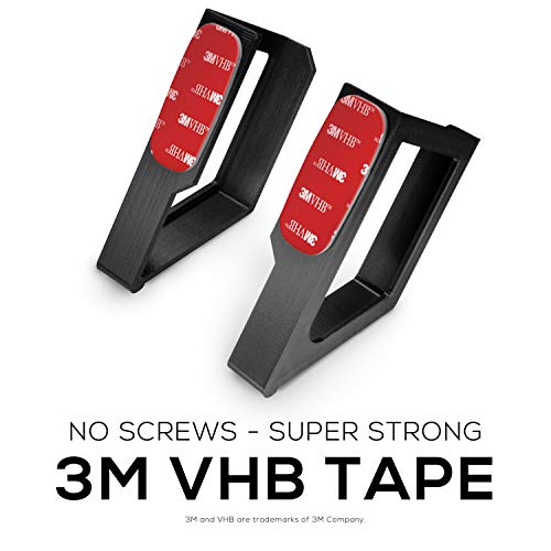 Brainwavz Screwless 2.25" Wide Cable Box Mount, Modem, Router, Mesh, Streaming Media Devices & More Wall Mount | Wall Mount Any Device Upto 2.25" Wide & 6lb in Weight, VHB Adhesive, No Tools - Image 5