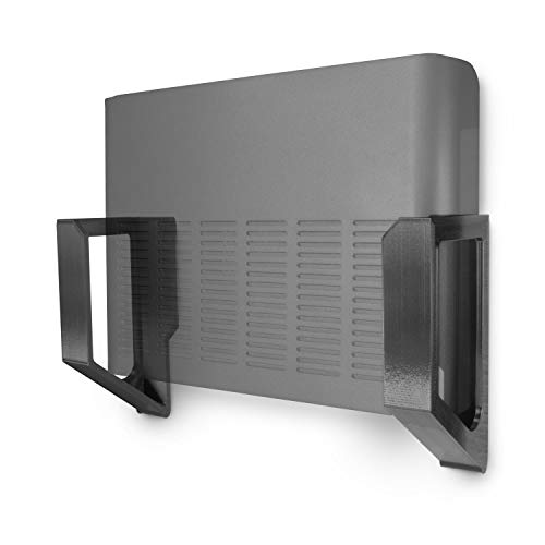 Brainwavz Screwless 2.25" Wide Cable Box Mount, Modem, Router, Mesh, Streaming Media Devices & More Wall Mount | Wall Mount Any Device Upto 2.25" Wide & 6lb in Weight, VHB Adhesive, No Tools - Image 1