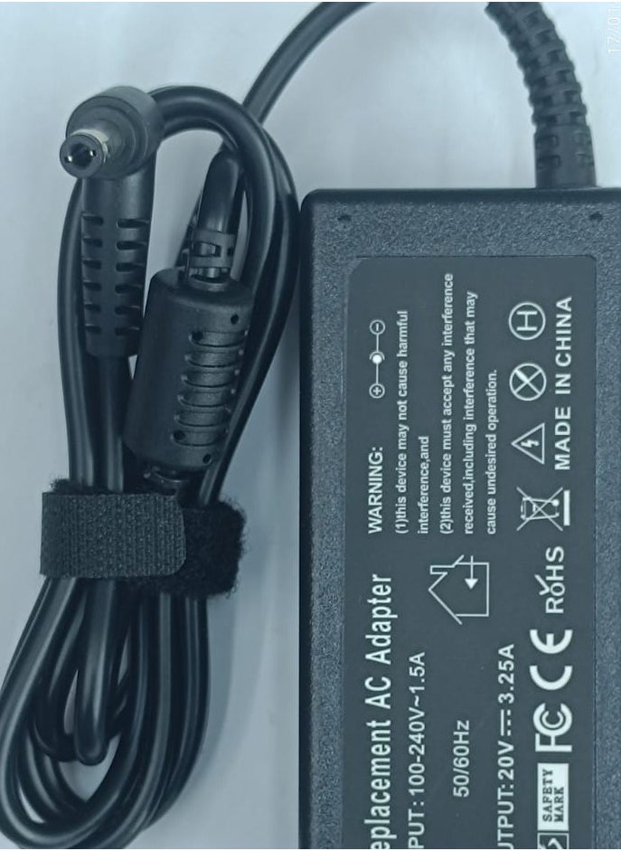 CSF LAPTOP AC ADAPTER FOR LENOVO 20V 3.25A 65W  - Image 2