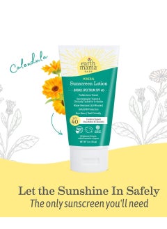 Earth Mama Baby Mineral Sunscreen Lotion SPF 40 | Reef Safe, Non-Nano Zinc, Natural Water Resistant Sun Cream for Babies, Kids & Adults, 3-Ounce - pzsku/Z15D57ABE625FE936F38DZ/45/_/1737030345/2a86176c-d31a-4eaf-9cd8-36d7800286af