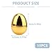 SISABAMA 15 Pcs Fillable Golden Eggs Easter Plastic Empty Large DIY Crafts Hunt Games Party Favor Stuff - Image 4
