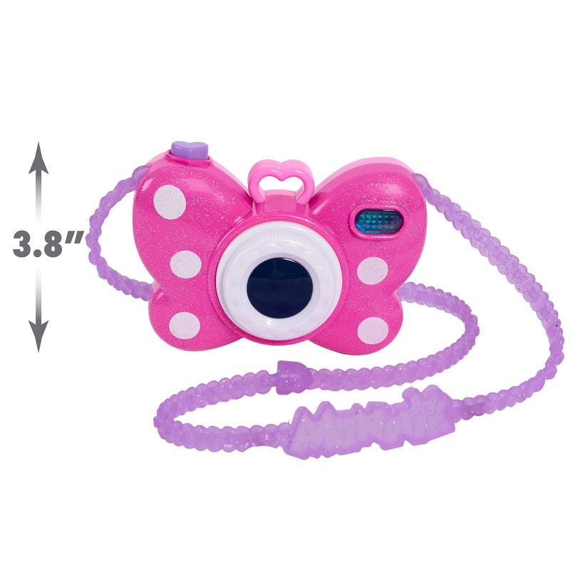Just Play Disney Junior Minnie Mouse Picture Perfect Pretend Play Camera, Lights, Realistic Sounds, Holiday Stocking Stuffers, Gifts, Presents, Officially Licensed Kids Toys for Ages 3 Up by Just Play - Image 5