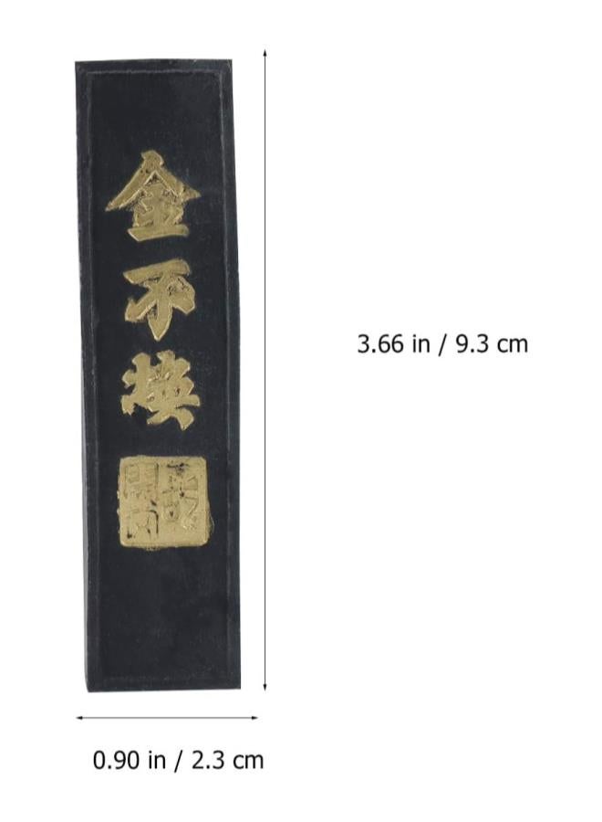 Ink Block Ink Stick Chinese Calligraphy Ink Stone Ink Stone for Japanese Calligraphy Painting Supplies (Black) - Image 2