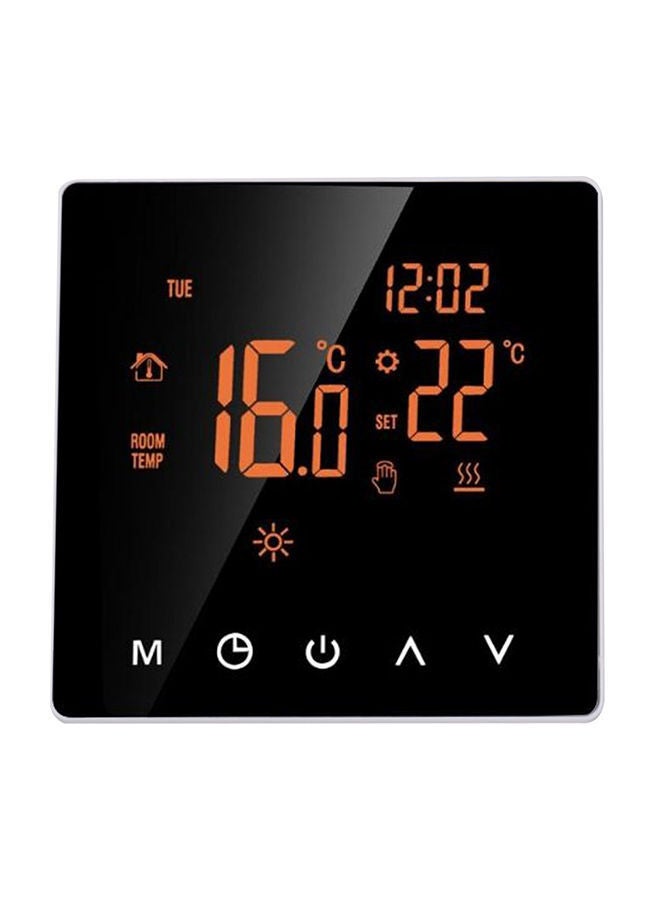 NIBEMINENT Touch Screen Programmable Thermostat With Temperature Controller Black/White 86 x xmm - Image 1