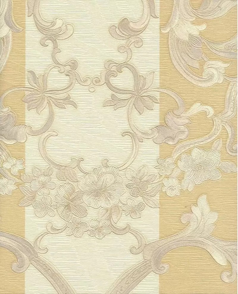 Roberto Cavalli 16077 Italian Wallpaper, Beige with Creamy Stripes, 7m²