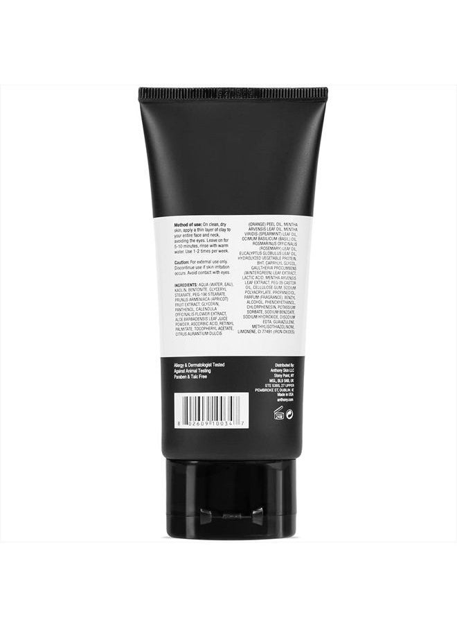 Anthony - Deep Pore Cleansing Clay, 3 Fl Oz, Contains Kaolin and Bentonite Clays, Apricot Oil, Calendula, Vitamins A, C, and E, Removes Dirt, Sweat, and Oil While Deep Cleansing and Exfoliating Skin - Image 1