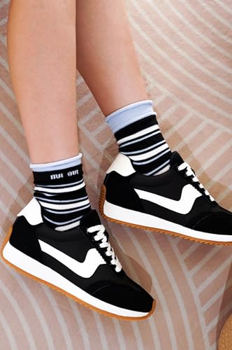 Project Cloud Sneakers for Women – Lightweight Lace-Up Shoes for Women with Memory Foam Insoles – Trendy Womens Shoes – Non-Slip, Comfortable Womens Sneakers (Madison, BLK,6) - Image 2