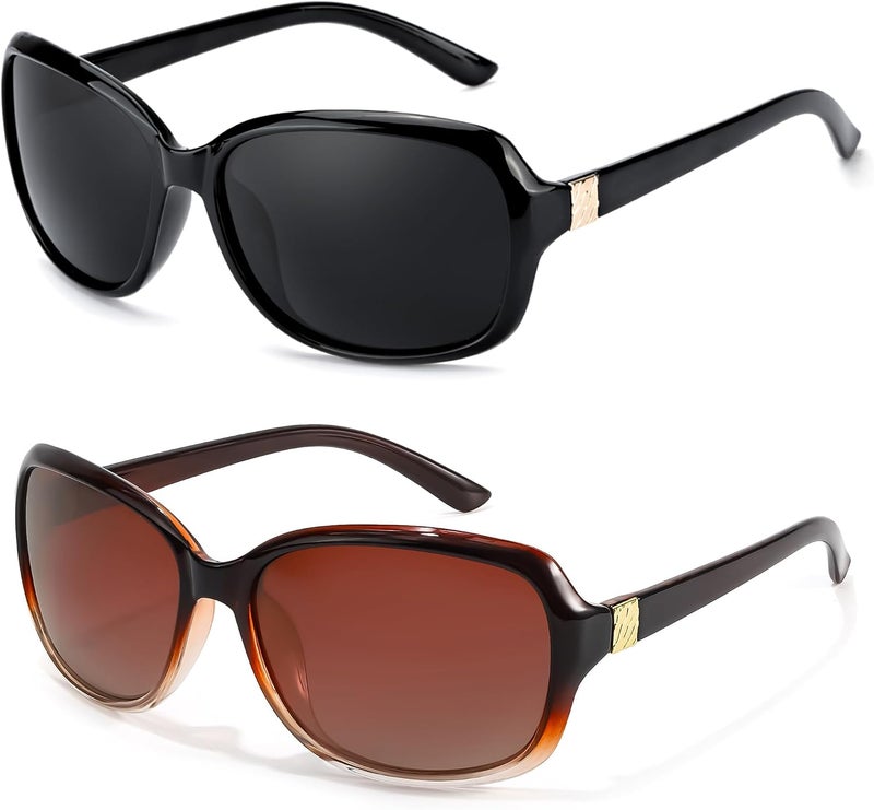FIMILU Sunglasses for Women Trendy Polarized Sunglasses Oversized Big Sun Glasses Ladies Shades UV Protection | Fits Over Glasses ≤5.4"x1.65". Side Shields Block Sun & Wind. Weighs Only 1.1 oz—Light enough for All-day Comfortable Driving - Image 1