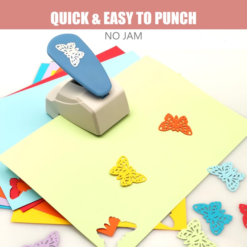 Ismosm Craft Punch 1-7/8'' Butterfly Punch Butterfly Shapes Paper Cutter Puncher for Crafting on Card Stock, Various Paper Types, Vinyl Sticker (Non-Toy, Not for Children) - Image 5