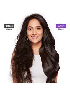 Livon Hair Serum for Women for Dry and Rough Hair | 24-Hour Frizz-free Smoothness | With Argan Oil & Vitamin E | 50 ml  - Image 3