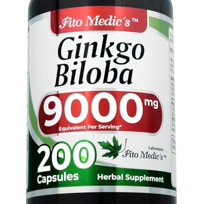 FITO MEDIC'S Ginkgo Biloba | Ginkgo biloba Herb Leaf Capsules | 200 Capsules | Concentrated Extract | Highly Absorbable Herbal Supplement - Image 1