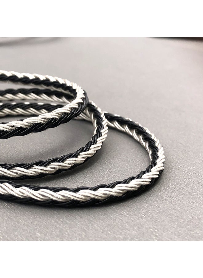 Waist 16-strand Silver-plated Earphone Upgrade Mmcx/2pin 0.78/0.75/ie400/a2dc/2.5/4.4-Color:Copper And Silver Mixed 16 Wires-Length:Iron Triangle A2dc Series Pin - Image 5