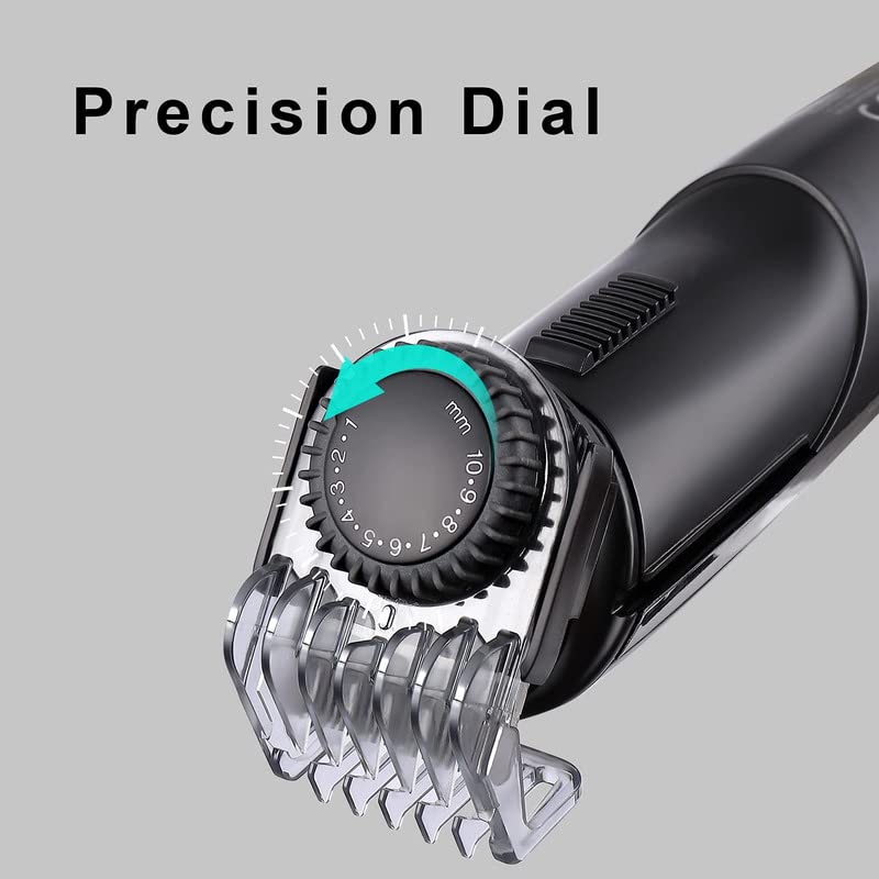 Hatteker Mens Beard Trimmer Grooming kit Hair Trimmer Mustache Trimmer Body Groomer for Nose Ear Facial Hair Cordless Waterproof 5 in 1 - Image 3