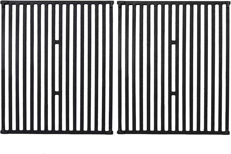 GGC 15 Inch Grill Grates Replacement for Broil King 9453-54, 9453-57, 9453-64, 9865-54, 9453-67, Broil-Mate, Silver Chef, Sterling Gas Grill, Set of 2 Cast Iron Cooking Grid Grates(15" x 12 3/4" Each) - Image 1