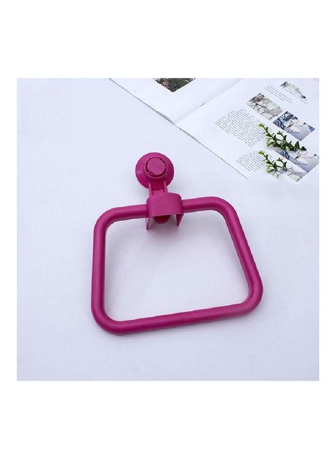 NIBEMINENT 3 Pcs Multi-functional Towel Ring Rack Rose Red 23 x 10 26centimeter - Image 2