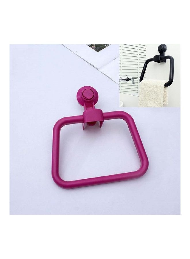 NIBEMINENT 3 Pcs Multi-functional Towel Ring Rack Rose Red 23 x 10 26centimeter - Image 1