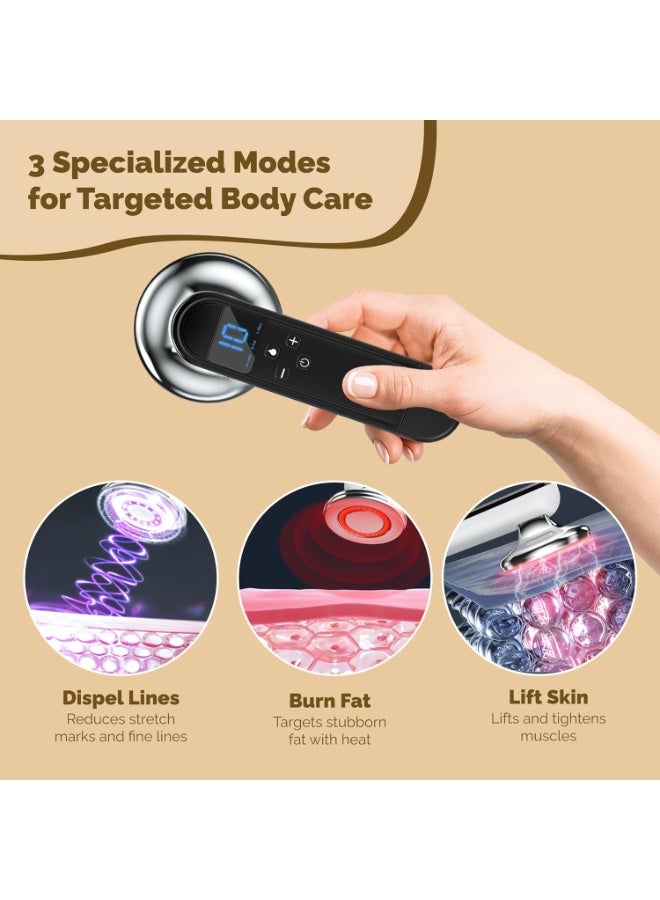FDTY Body Sculpting Cellulite Massager Machine - Fat & Skin Tightening Anti-Cellulite Device with Red Light Therapy - Home Electric Cellulite Remover for Abdominal Waist Belly Arm Leg - Image 2