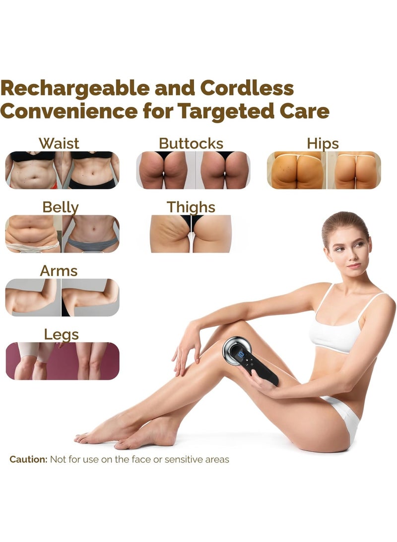 FDTY Body Sculpting Cellulite Massager Machine - Fat & Skin Tightening Anti-Cellulite Device with Red Light Therapy - Home Electric Cellulite Remover for Abdominal Waist Belly Arm Leg - Image 5