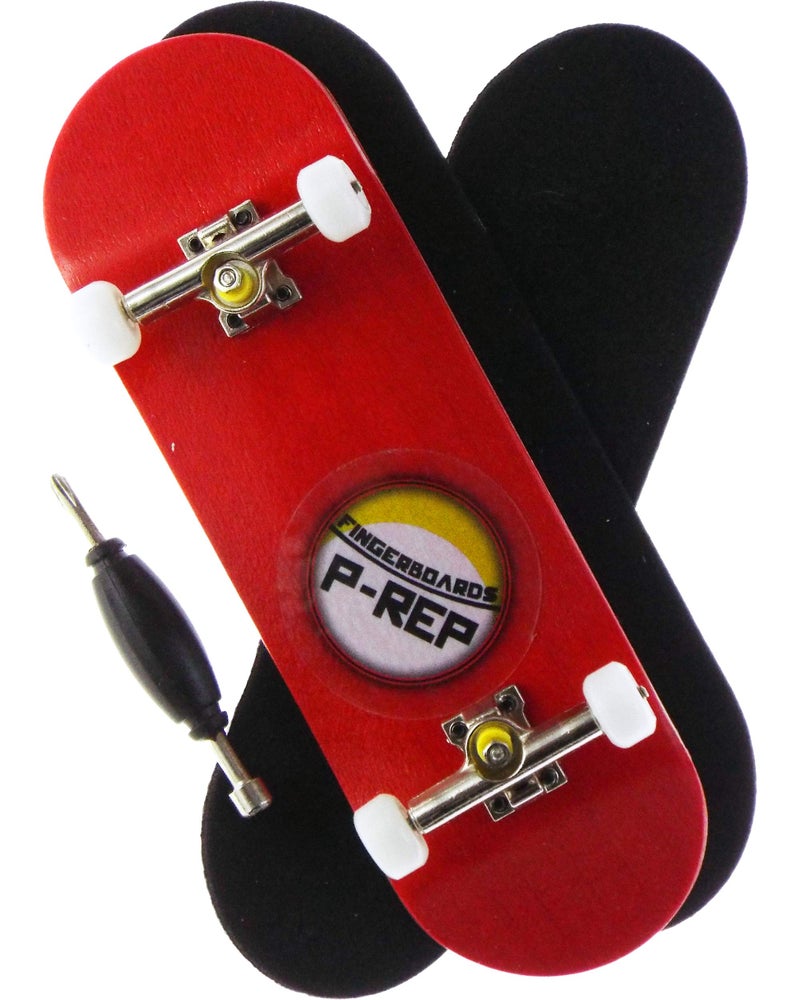 PREP P-REP Starter Complete Wooden Fingerboard 30mm - Red - Image 1
