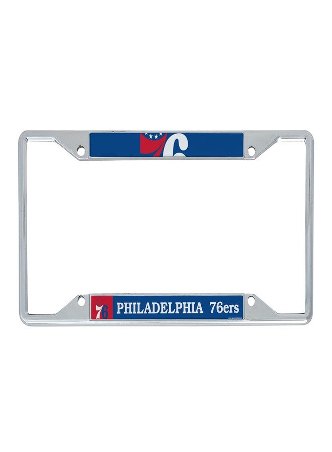 Desert Cactus Philadelphia 76ers Car Accessories NBA Basketball Team Metal License Plate Frame for Front or Rear of Car (Up Close) - Image 2