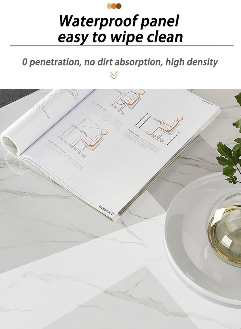 EqiEch Coffee Table, Double-Layer Storage Table Removable Waterproof Square Table Sofa Table Small Footprint Simple Style Environmentally Friendly Material Suitable For Living Room Bedroom Cafe - Image 4