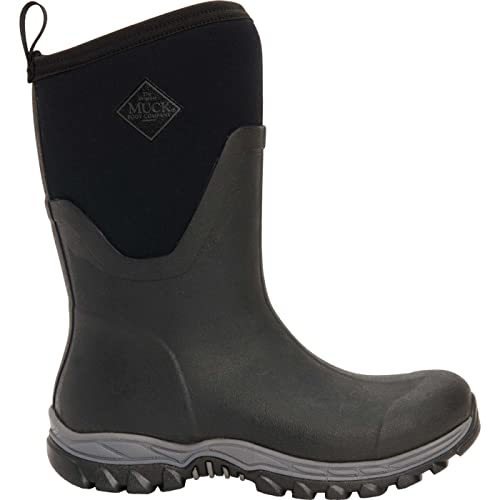 MUCK حذاء شتوي نسائي من MUCK Boot Arctic Sport II للظروف القاسية، ارتفاع متوسط، مطاطي، أسود، 8 M US - Image 1