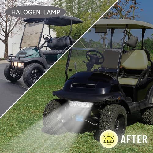 Panglong Golf Cart LED Headlight Bar, 12V Front Replace Head Light Bar, Suitable for 2004-Up Club Car Precedent with Front Head Light Electric and Gas Models, Replaces OEM# 102524801,1025248-01 - Image 2