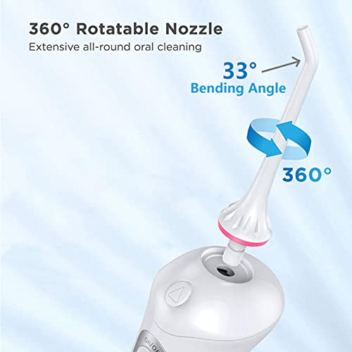 PDEEY Water Flosser Tips Replacement for Mospro, Nicwell, Zerhunt Oral Irrigator, Jet Nozzel White 3 PCS - Image 3