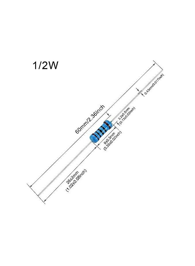 Taping Metal Film Resistor 1/4W 1% 300R - Image 3