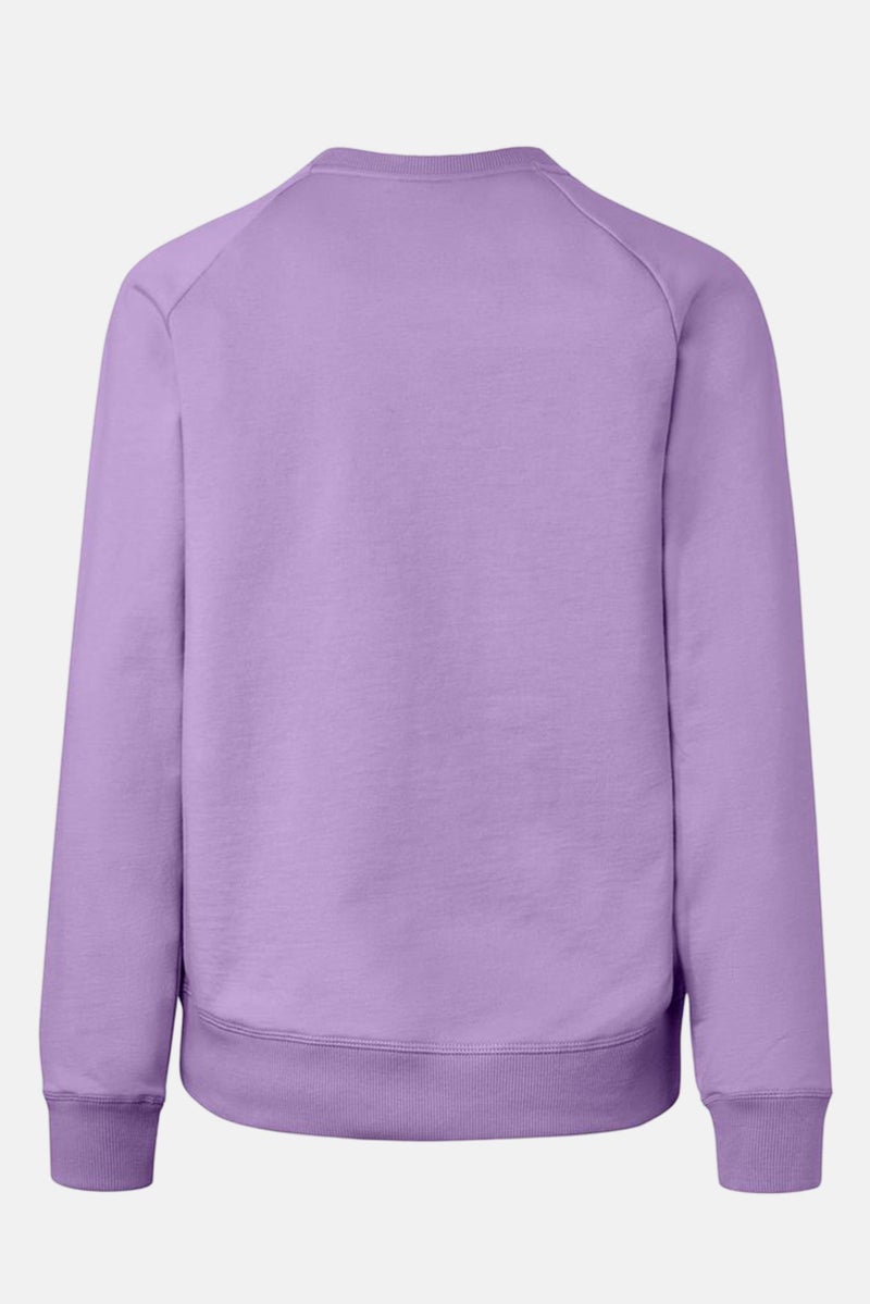 Tchibo Women Sportswear Fit Plain Yoga Sweatshirts, Purple  - Image 3