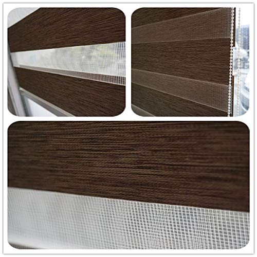 ZEBRA BLINDS Polyresin Curtain, 140 X 130, Coffee - Image 3