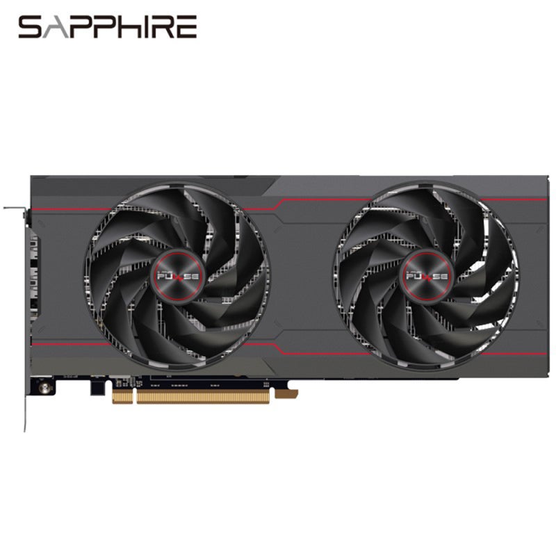 Sapphire PULSE Gaming Graphics Card 12GB GDDR6 RDNA2 7nm Dual-X Cooling System 2 Fans 5 Nickel-Plated Heat Pipes Flying Wing Shape Blades Double Ball Bearings Intelligent Fan Control Large Size PCB Bl - Image 1