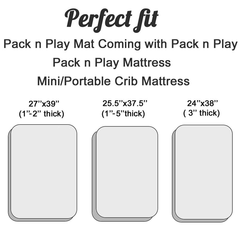 Pro Goleem Satin Pack n Play Playard Sheet Great for Baby Hair Soft Silk Feeling 27x39 Inch Fitted Portable Mini Crib Sheet Playard Mattress Cover Unisex Black Gift for Boys and Girls - Image 4