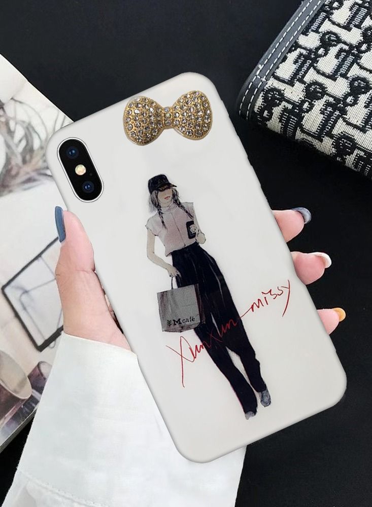 iPhone XS/X Girl Design Case Fashionable Stylish Shockproof Cover Design 2 - Image 1